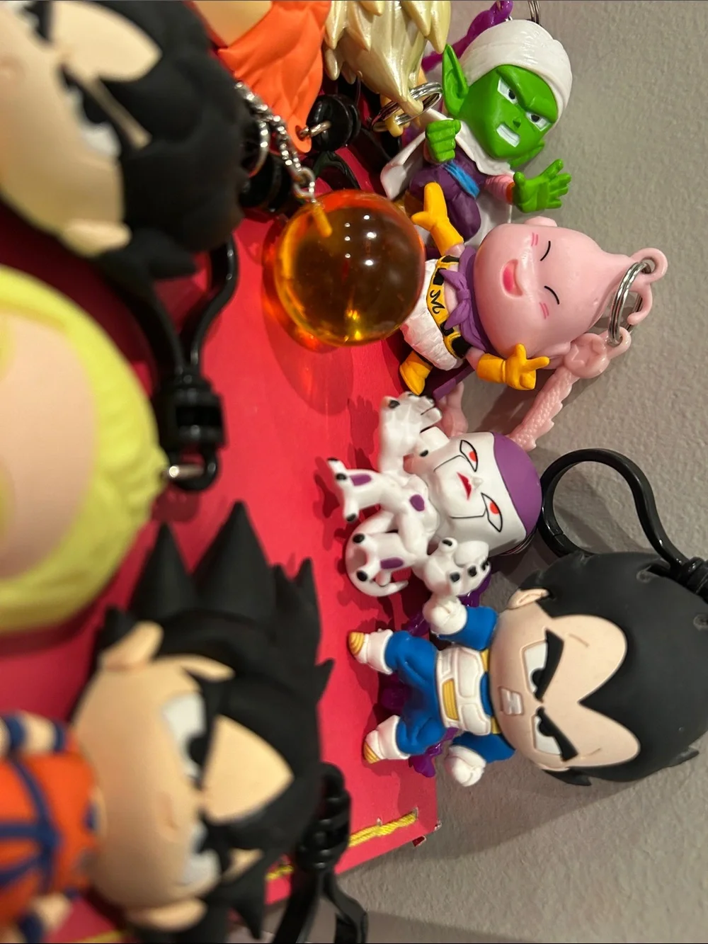 Dragon Ball Z Cartoon Character Keychain Set - 19 in all